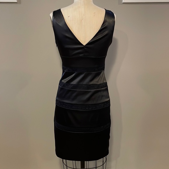 Bisou Bisou Satin and lace striped cocktail dress - Picture 5 of 8